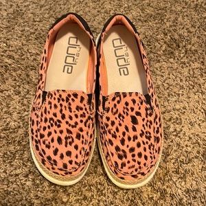 Hey Dude animal print shoes